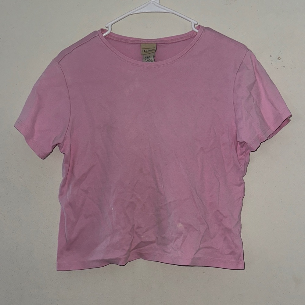 L.L. Bean Light Pink Short Sleeve Top